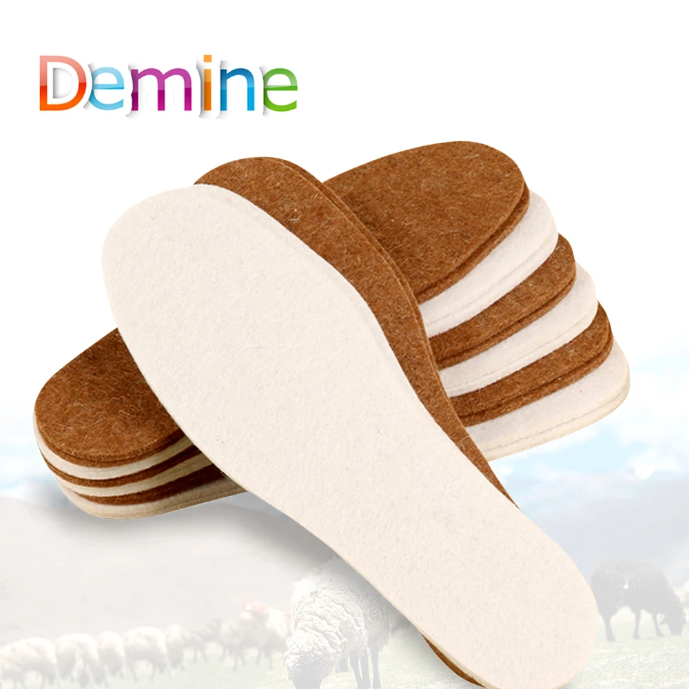 

10Pcs Warm Wool Insoles Soft Shoes Inserts Fur Pads Thermal Heated Insoles Winter Comfortable Snow Boots Shoes Insoles