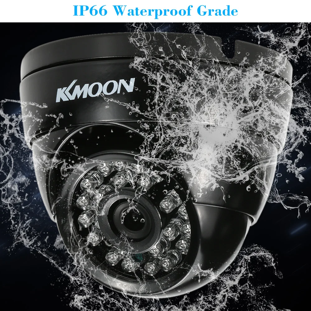 KKmoon 1080P 2.0MP AHD купольная камера наблюдения 3,6 мм 1/3 ''CMOS IR-CUT ночного видения Водонепроницаемая камера видеонаблюдения