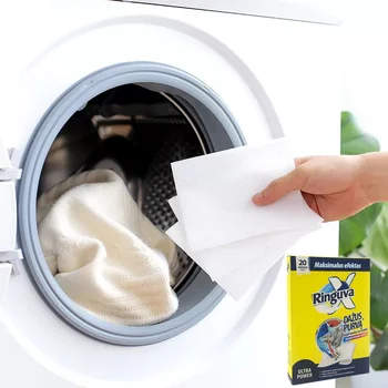 

3Boxes/Lot Prevent Mutual Dyeing Color Run Remover Sheet Super absorbent Washing Machine Laundry Color Run Prevention