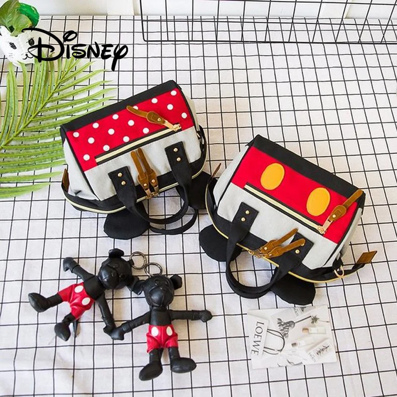 

Disney Plush Package Mommy Bag Shoulder Backpack Hand Bags Girls Mickey Minnie Mouse Children Girl Messenger Bags Birthday Gift