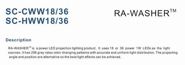 IP65 открытый DC24v 1 м линейный rgb стены шайба бар освещение с 36 шт. 1 Вт Эдисон светодиоды высокой мощности R/G/B/w/Y/RGB цвета доступны