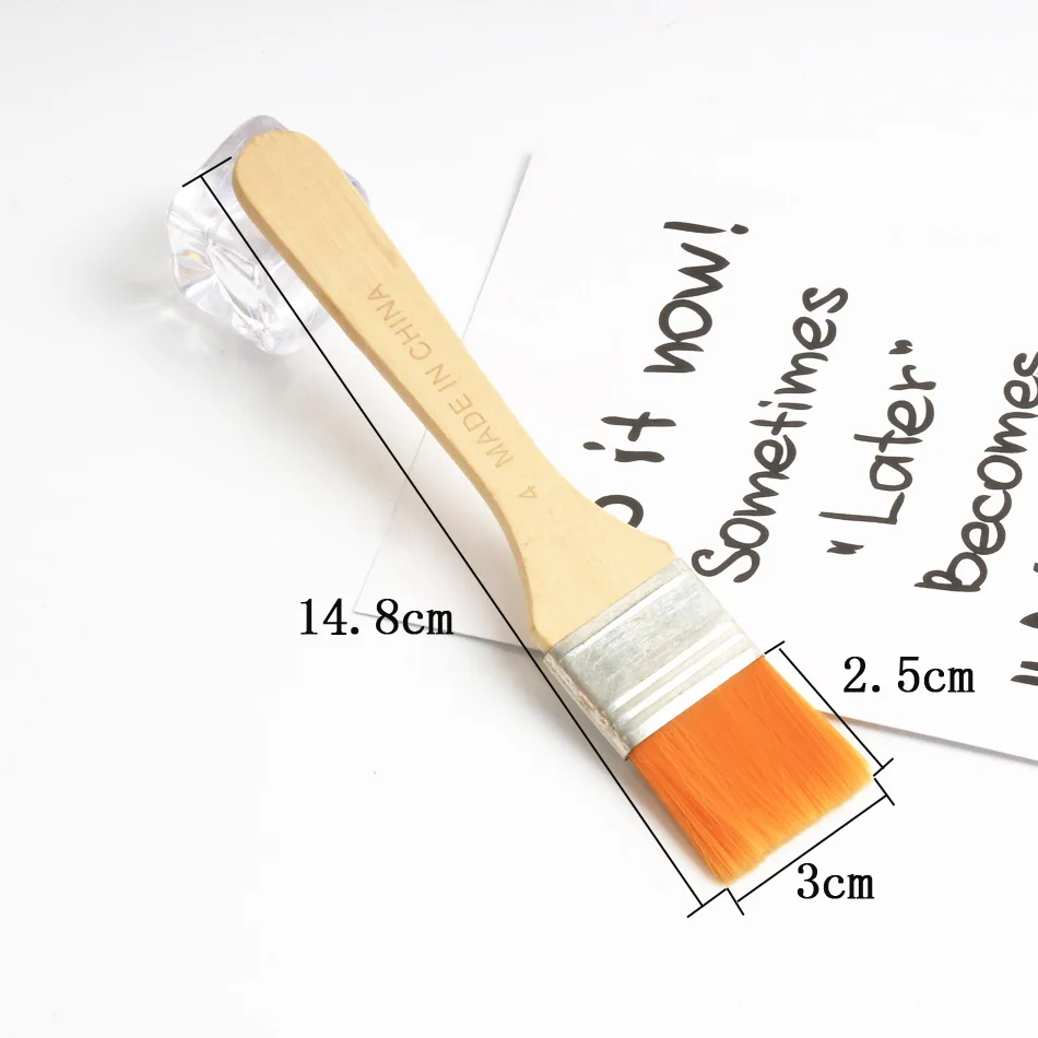 Высококачественная нейлоновая кисть для рисования маслом, щетка для барбекю, нейлоновая щетка для чистки щетинок, инструмент для чистки - Цвет: number 4