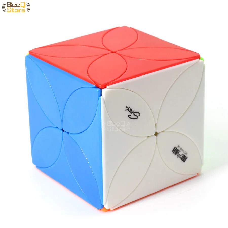 Mofangge четыре листа клевера Cube Magic Cube Puzzle игрушки для конкурса черный Stickerless странно-форма твист Cube