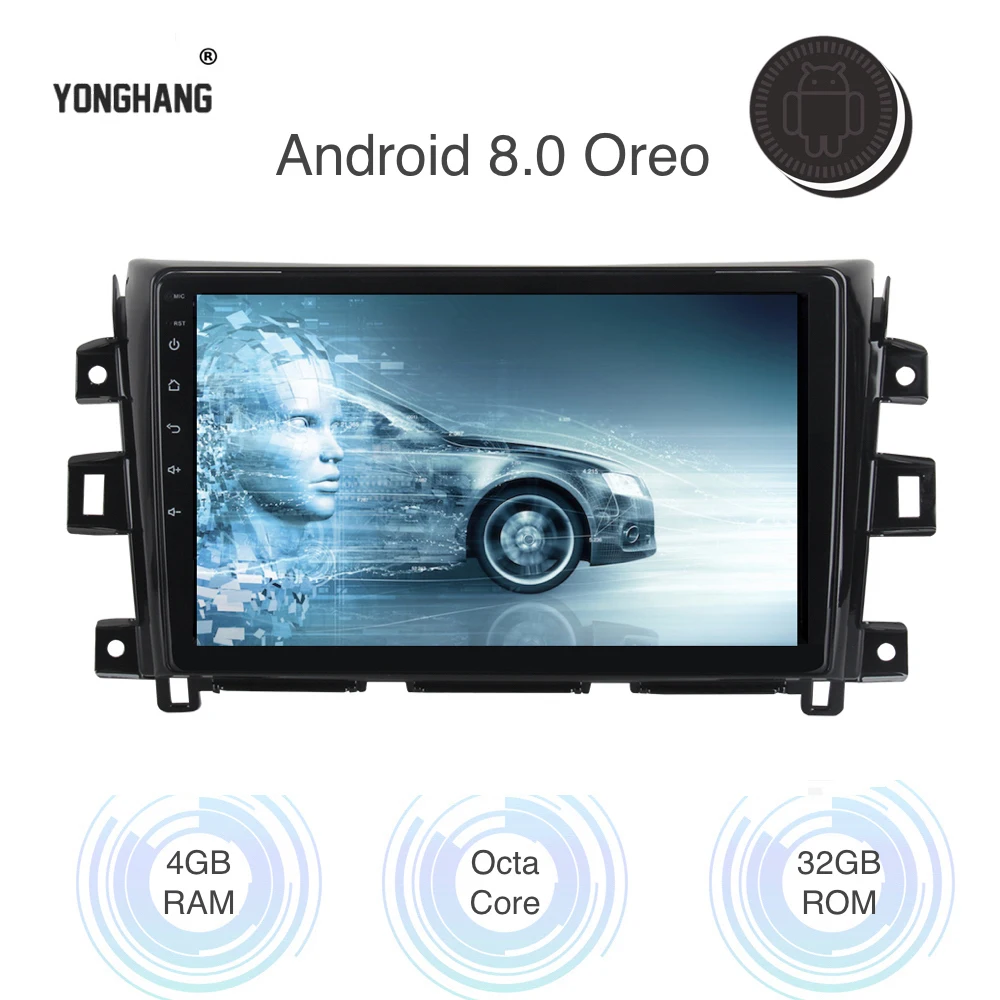 

10.2" 1 Din Car Radio GPS Android for Nissan Navara Stereo 2015 2016 2017 Support Factory Rear Camera WIFI Bluetooth Mirrolink