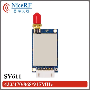 

2pcs/lot SV611+elbow Rubber antennas 433mhz 100mW RF 1km wireless transmitter and receiver module kit 470mhz/868mhz/915mhz