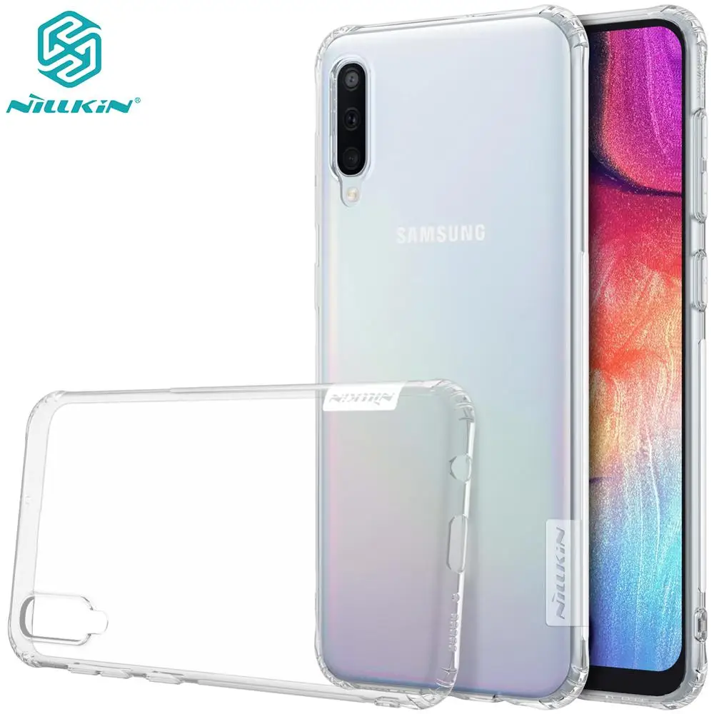 

Case For Samsung A50 Case Samsung Galaxy A30 A70 Nillkin Nature soft TPU clear Transparent Back Cover with Retail Package