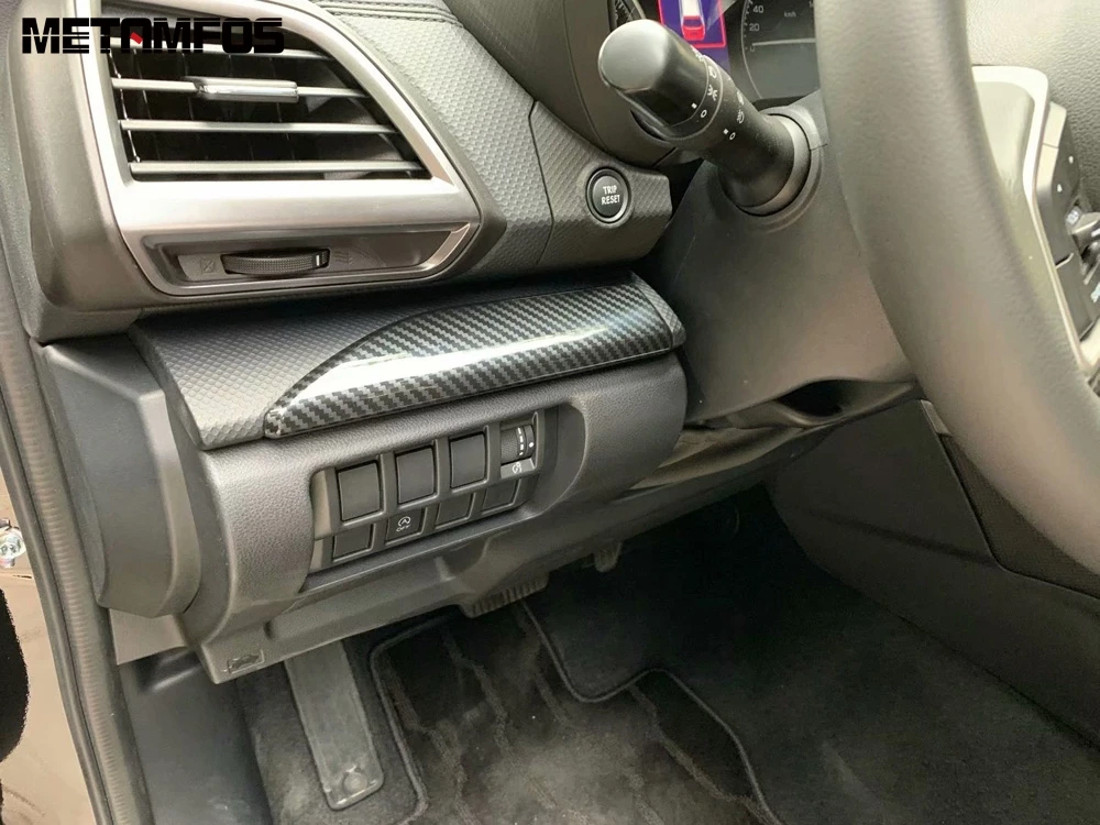Для Subaru Forester SK 2018 2019 интимные аксессуары углерода волокно Центральная приборная