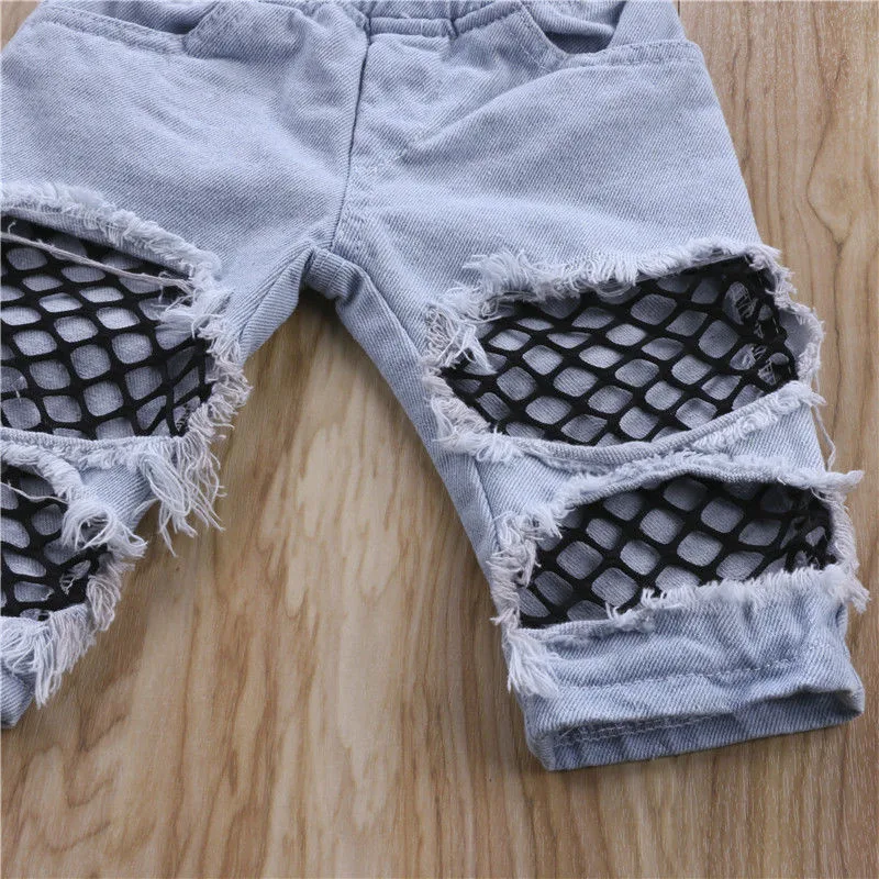 2 шт. длинные джинсы с открытыми плечами|jean outfits|outfit fashionkids baby girl |