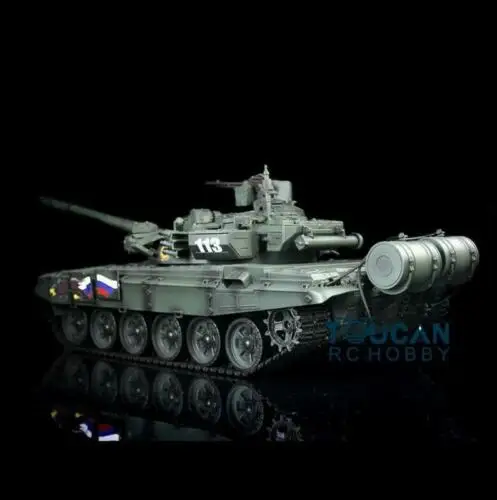 Henglong 1/16 зеленый 6,0 пластик Россия T90 RTR rc Танк 3938 Вт/360 башни TH13008