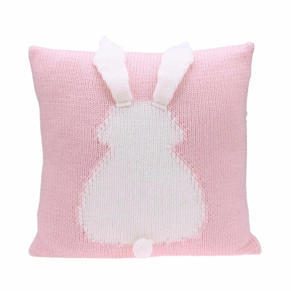 Lovely Cartoon 3D Rabbit Kids Chair Seat Cushion Cover Baby Knitted Sofa Bed Decorative Pillowcase Photography Props baby pillow Lovely Cartoon 3D Rabbit Kids Chair Seat Cushion Cover Baby Knitted Sofa Bed Decorative Pillowcase Photography Props baby pillow