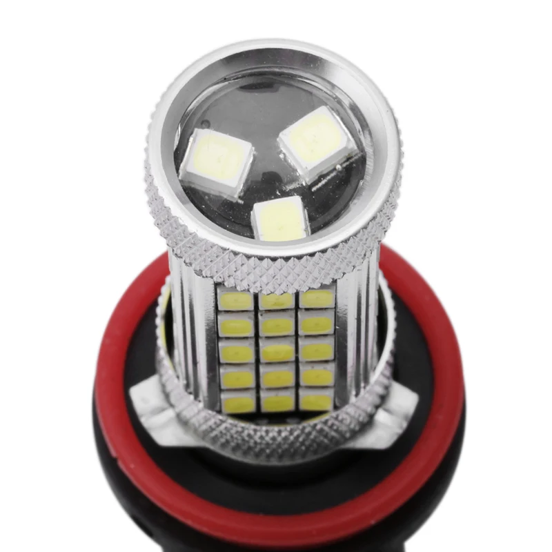 DC 12V H8 2835 63 LED 6000K автомобильный проектор противотуманная фара для вождения белый