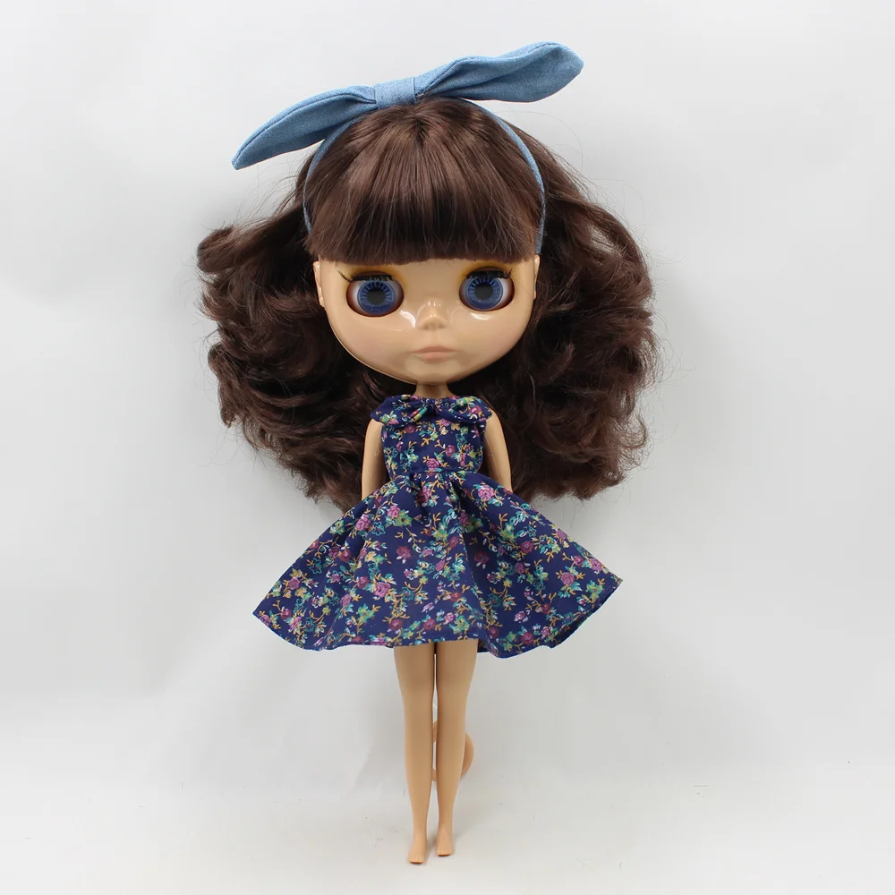 

Blyth ICY Licca 1/6 Doll Accessories Outfit Printing Dress Pink Bikini Shoes and Hairband Free Shipping