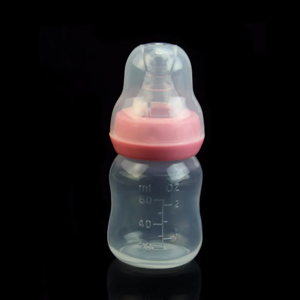 New 60ml 2OZ Silicone Baby Infant Newborn Feeding Nursing Nipple Bottle Bottles