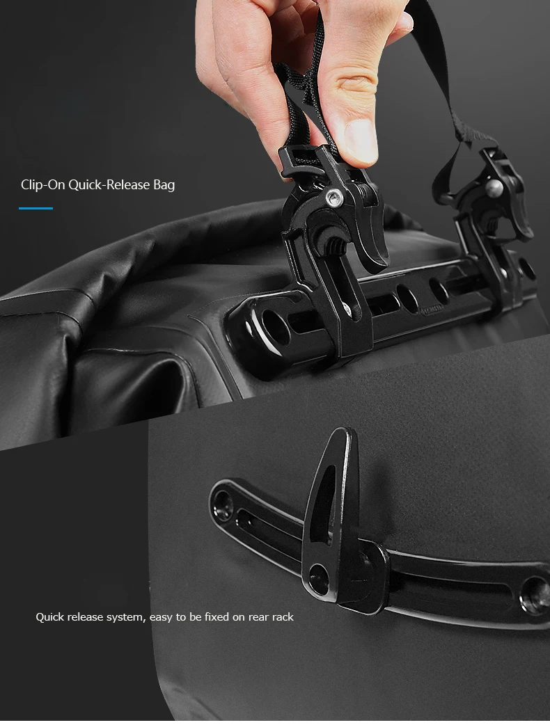 Best Roswheel Dry Series Full Waterproof Bike Bicycle Cycling Saddle Pannier Rear Seat Handlebar Bag Trunk Phone Case Holder 37