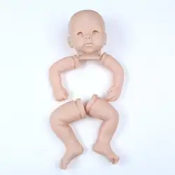 NPK 22 дюймов Кукла реборн комплект неокрашенной кукла части мягкие siliconer винил реального прикосновения 3/4 конечностей пустой кукла DIY игрушки