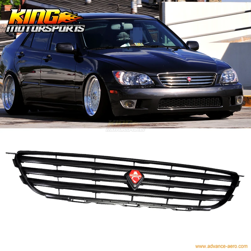 For 2001 2005 LEXUS IS300 GRILLE ALTEZZA VIP STYLE ABS BLACK GRILL WITH EMBLEM USA Domestic Free