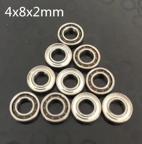 

10pcs MR84z 4x8x2mm Open Miniature Bearings ball Mini Hand Bearing Spinner