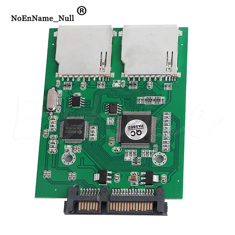 

2 Port Dual SD SDHC MMC RAID to SATA Converter Adapter For Any Capacity SD Card dropshipping