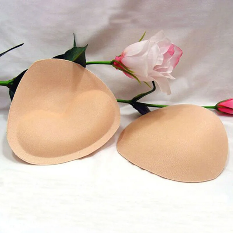 

1 Pair Removable Bra Bikini Breast Foam Push Up Pads Insert Enhancer Triangle Swimsuit New Fashion