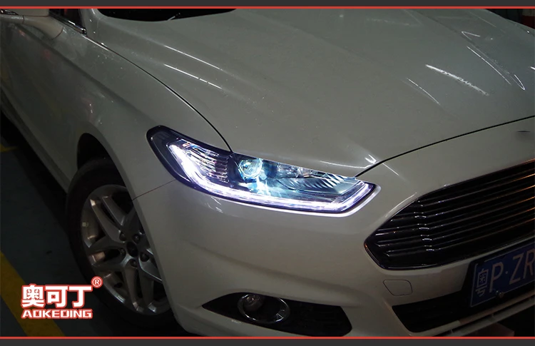 АКД Тюнинг автомобилей Фара для Ford Mondeo 2013-2016 фары светодиодный DRL ходовые огни Биксеноновая луча туман огни глаза ангела авто