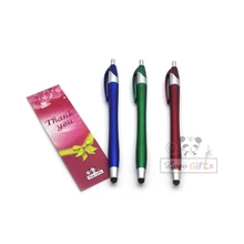 Симпатичный стилус для смартфона спереди и сенсорная гелевая ручка на заказ с любым логотипом