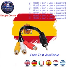 Europe CCCAM 7C-lines 1 year Europe Spain Germany Malaysia for DVB S2 v7s v8 v9 s9 Full HD satellite tv receiver Set Top Boxes