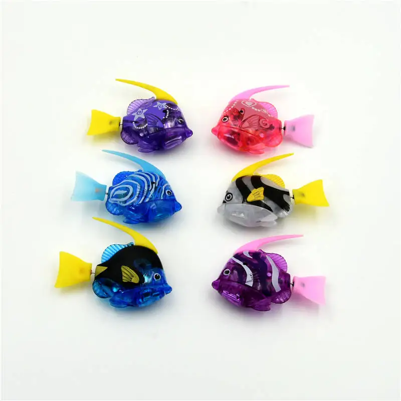 NEW!! Pet Fish! Swim Electronic fishes Activated Battery Powered for Fishing Tank Decorating Fish Lantern water toys 6 pcs/lot