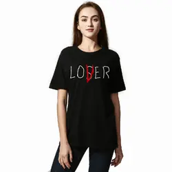 Losers Club Милая футболка пара Любовник Мужчины Женщины повседневный хлопок короткий рукав Футболка Loser осень в любви футболка Топы