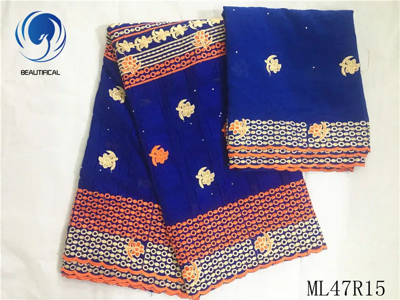 

BEAUTIFICAL Cotton Lace 7 yards/lot African Fabric free shipping high quality Voile Fabric Lace ML47R15