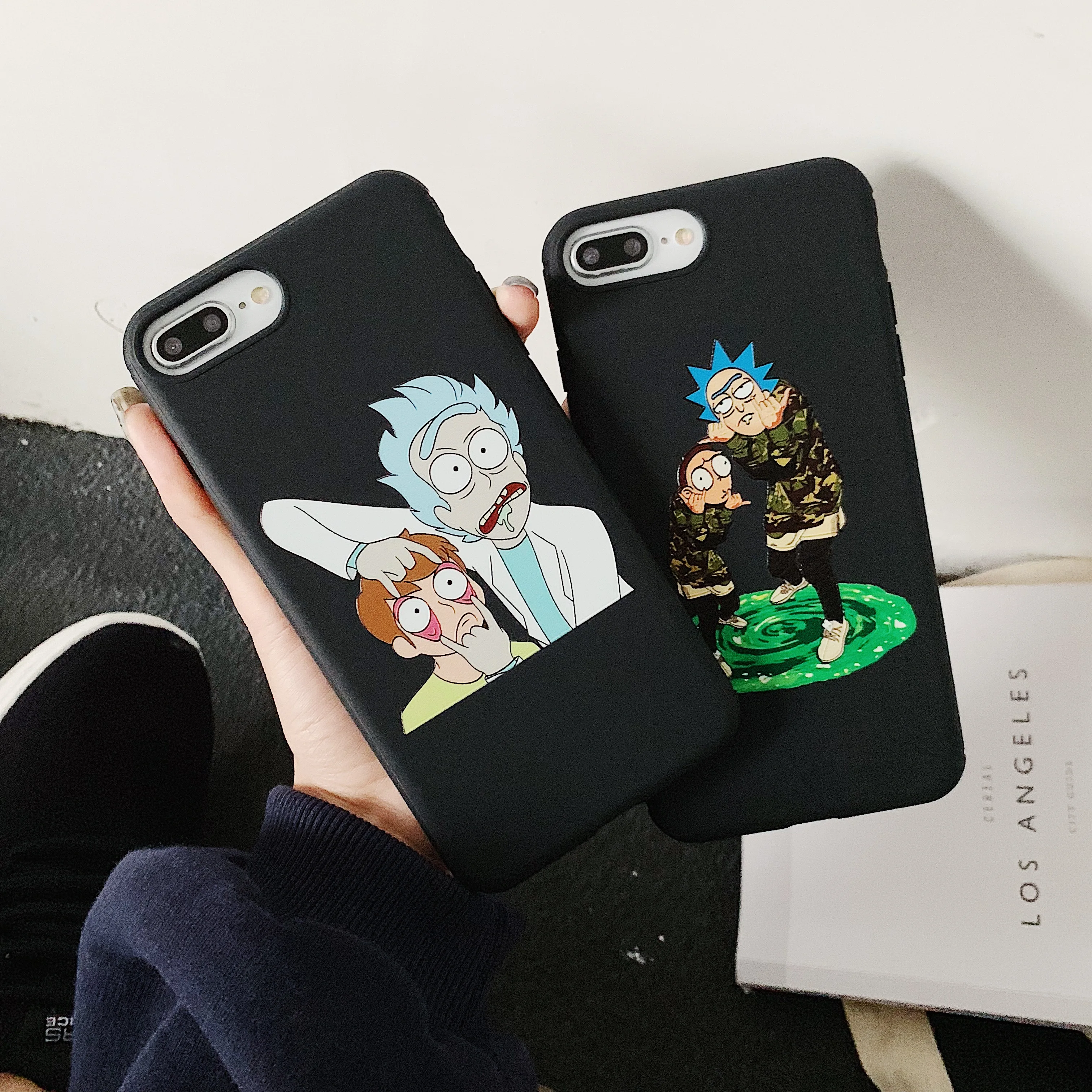 

Rick and Morty phone Case Soft Cover For iPhone 6 6s 7 8 Plus X XS XR XSMax