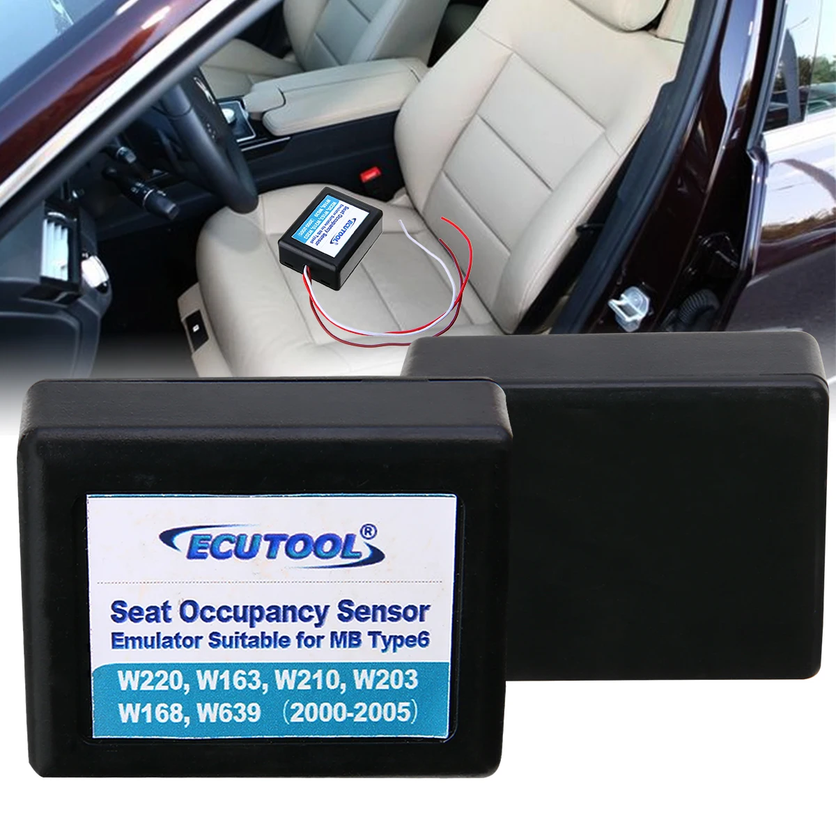 

MAYITR Seat Occupancy Sensor Emulator Support MB Type 6 SRS for Mercedes-Benz W220 W163 W210 W203 W168 W639 2000-2005