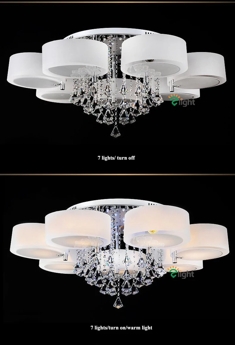 Lustres de Cristal Lustre de Teto Sala de Jantar Lustre Moderno Dimmable Levou Iluminação Luminaria Acrílico Anel Luzes da Levou Dispositivo Elétrico 15 Cheap chandelier light fixture