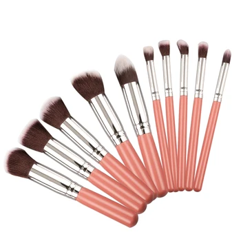 

Foundation Blend Blush Mini Makeup Tool Gold/Silver Makeup Brush Set Cosmetic Eye Shadow 10 Piece Cosmetic Set