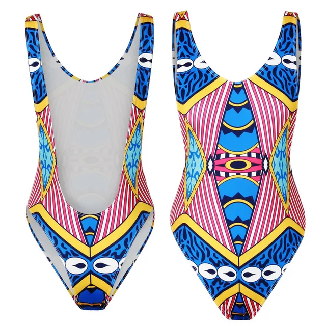 2017 Womens Floral One Piece Push Up Padded Monokini Exotic Swimwear