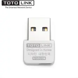 TOTOLINK N150USM 150 Мбит/с Беспроводной мини USB2.0 Wi-Fi адаптер Wi-Fi приемник сетевой карты, 802.11n/g/b для Windows 7/8/10/XP, Linux