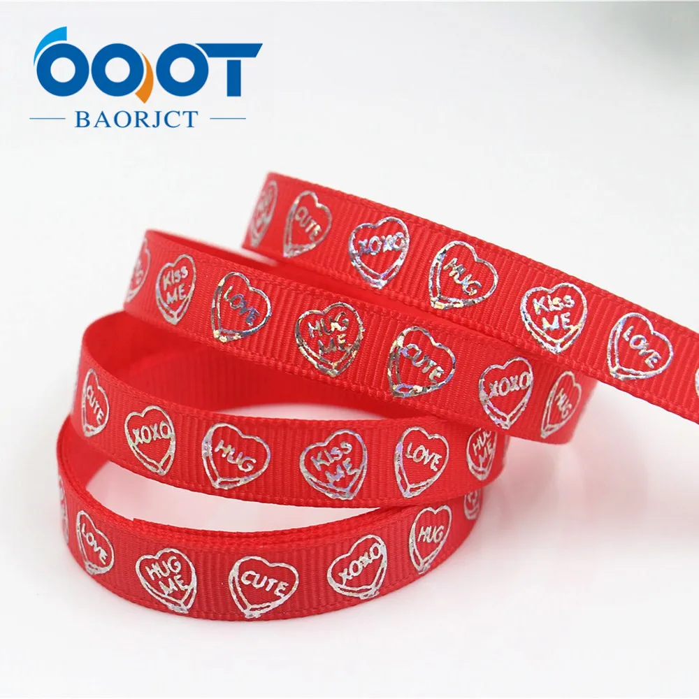 OOOT BAORJCT G 18609 369 10 мм ярдов лазерная серебряная в форме сердца с принтом love