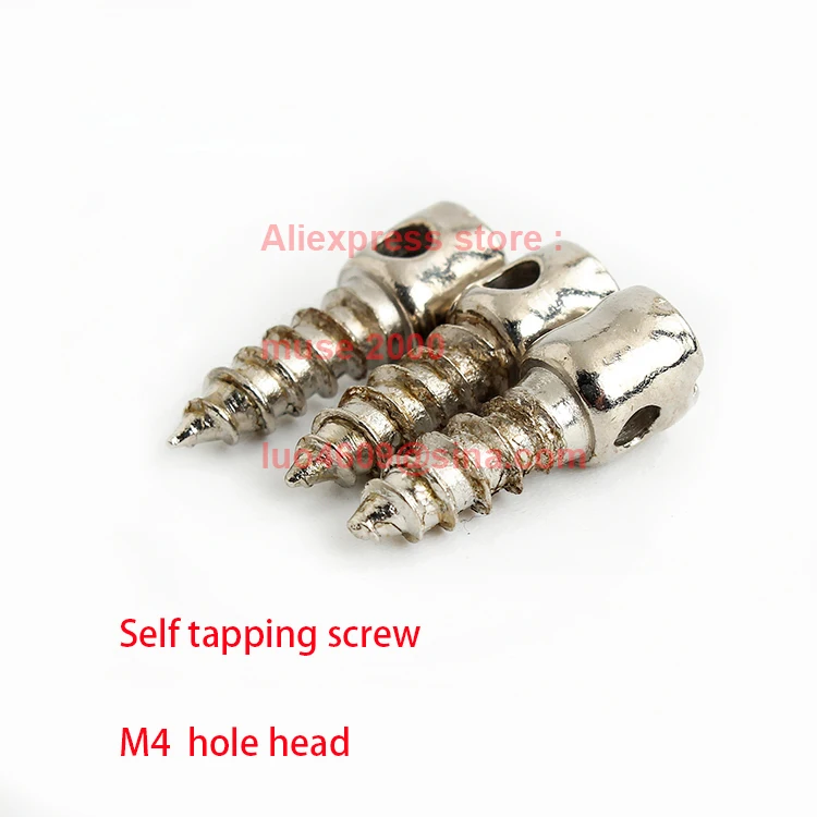 

Nickle plated steel M4 Hole head carbon steel eye self tapping screw lead seal car ammeter cross drive wire electricity meter