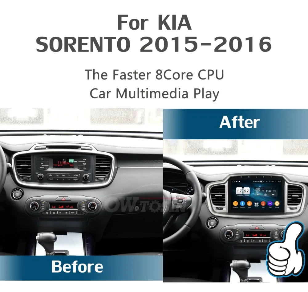 Perfect 10.1" IPS Octa Core 4G RAM+64G ROM Android 9.0 Car DVD Radio GPS For KIA sorento 2015 2016 DSP CarPlay Parrot BT Stereo Adas 2