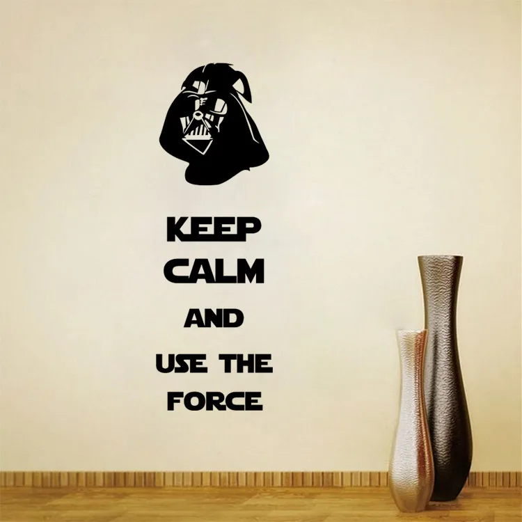 Star Wars Removable wall stickers decals adesivo de parede Keep Calm