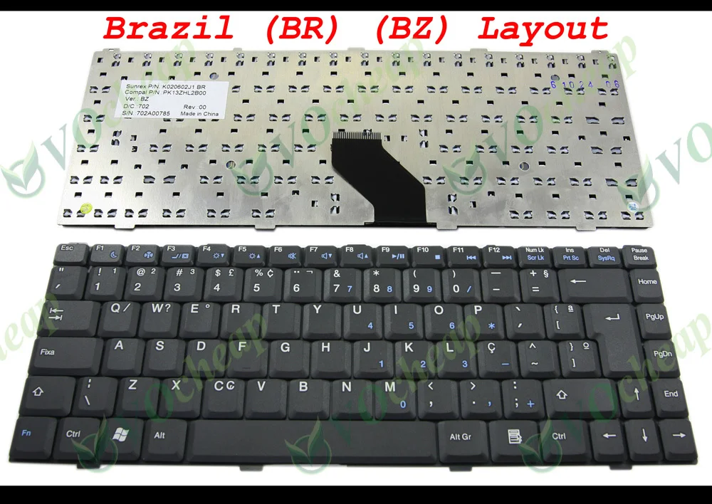 5 x новая клавиатура для ноутбука ASUS Z96 S96 Dell 1425 1427 toshiba STI IS1454 philco phn14003 B черный