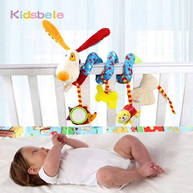 Bayi Yang Lembut Mainan Mewah Tempat Tidur Gantung Mainan Ponsel Mewarnai Hewan Cincin Bell Gemerisik Suara Bayi Yang Lembut Mainan Mewah Tempat Tidur Gantung Mainan Ponsel Mewarnai Hewan Cincin Bell Gemerisik Suara