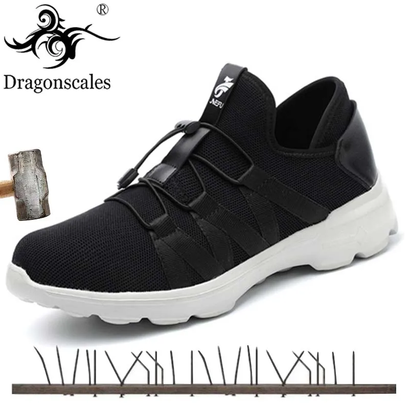

Men Steel Toe Safety Work Shoes Breathable Sneakers Anti Smashing Slip Resistant Industrial Boots Wearable Protection Footwear