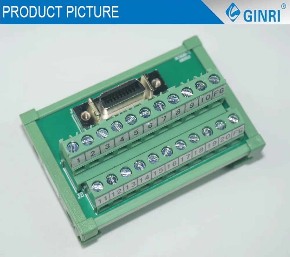 Ginri JR 20TSC 1A DC24V SCSI разъем teminal блок преобразования PLC SMS терминал доска|board|board boardboard