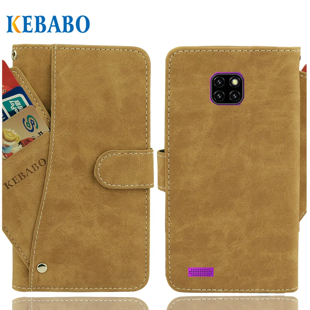 

Vintage Leather Wallet Ulefone Note 7 Case 6.1" Flip Luxury 3 Front Card Slots Cover Magnet Stand Phone Protective Bags