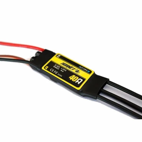 

HTIRC Hornet 2-6S 40A Brushless ESC With 5V/4A BEC For RC Airplane