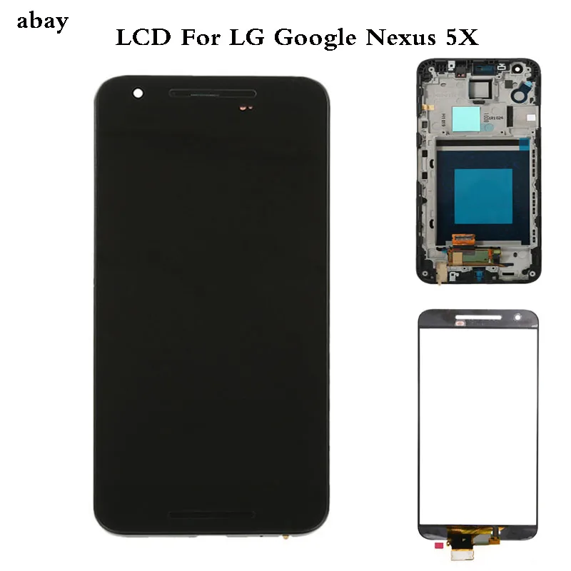 5 2 &quotновый дисплей для LG Google Nexus 5X ЖК-дисплей с сенсорным экраном и рамкой сменный