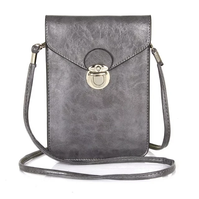 

Universal PU Leather Mobile Phone Bag Shoulder Pocket Wallet Cover Case Neck Strap for Xiaomi Redmi 7A 6A for iPhone Accessories