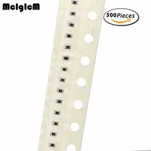 MCIGICM 500 шт. 0402 smd резистор проволочного чипа резисторы 0R-10M 1/16 Вт 300R 330R 360R труба из углеродистого волокна 3K