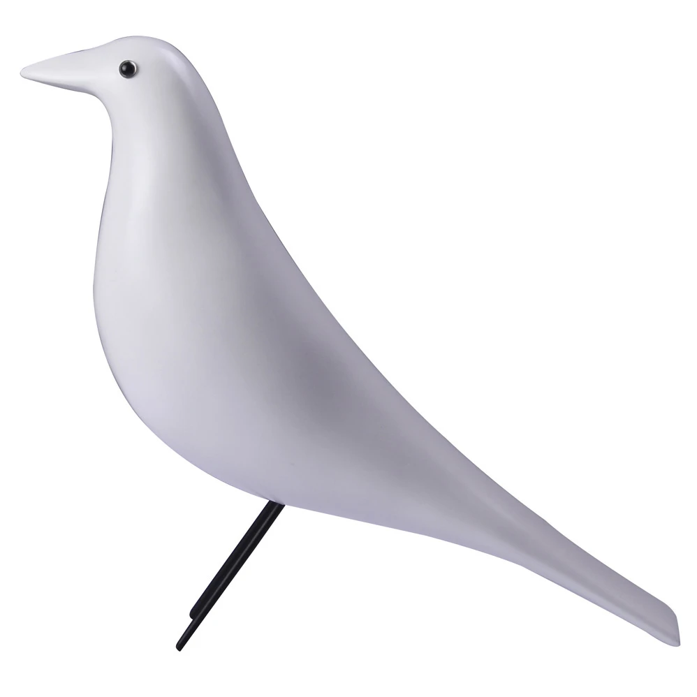 Mid-Century House Bird, White