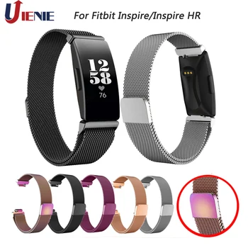 

Watchband Straps for Fitbit Inspire HR Band Milanese Loop Magnetic Bracelet Stainless Steel Wrist Strap for Fitbit Inspire
